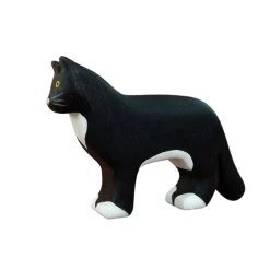 Wooden Cat - Black