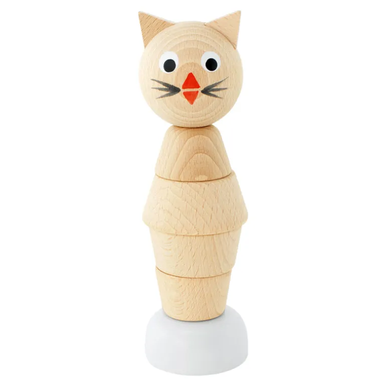 Wooden Cat Stacking Puzzle - Chloe