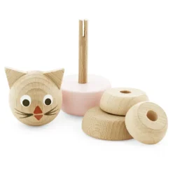 Wooden Cat Stacking Puzzle - Victoria