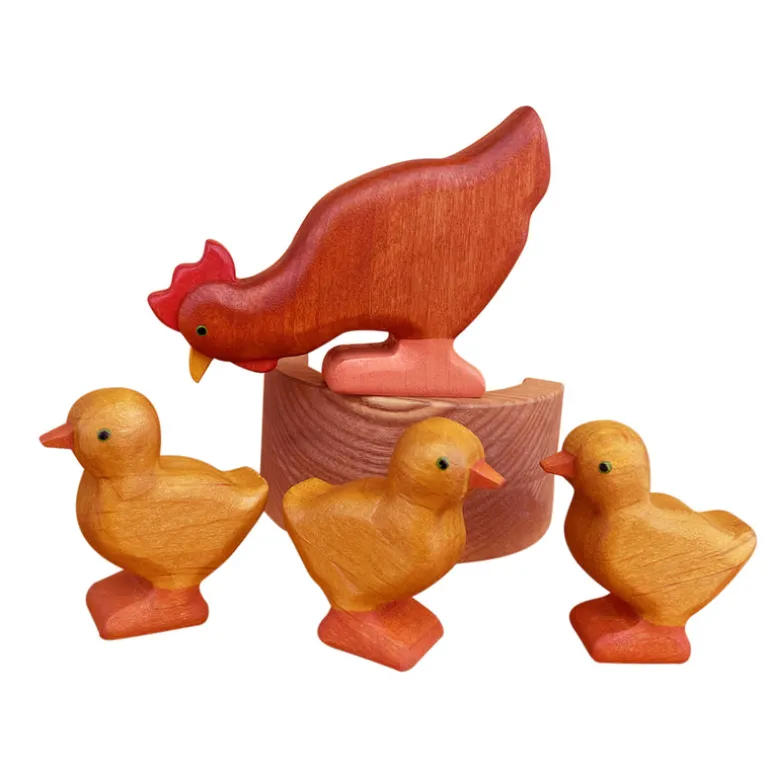 Wooden Chicken - Eating