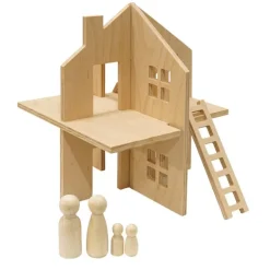 Wooden Cross Doll House