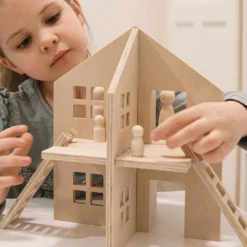 Wooden Cross Doll House