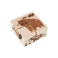 Wooden Cube Puzzle - Animals