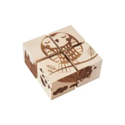 Wooden Cube Puzzle - Animals