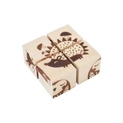 Wooden Cube Puzzle - Animals