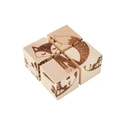 Wooden Cube Puzzle - Animals