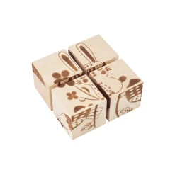 Wooden Cube Puzzle - Animals