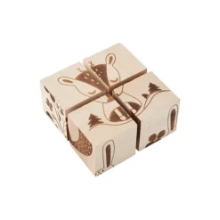 Wooden Cube Puzzle - Animals