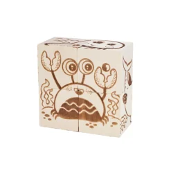 Wooden Cube Puzzle - Sea Creatures