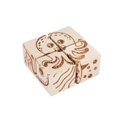 Wooden Cube Puzzle - Sea Creatures