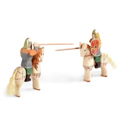 Wooden Dacian Knight & Steed Set