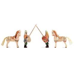 Wooden Dacian Knight & Steed Set