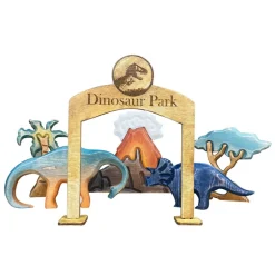 Wooden Dinosaur Park Gate