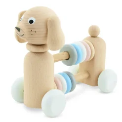 Wooden Dog With Beads - Layla