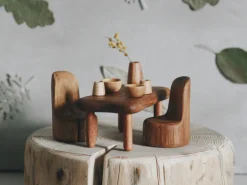 Wooden Doll House Furniture Set