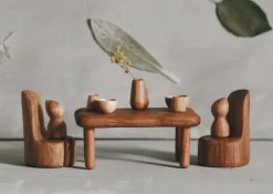 Wooden Doll House Furniture Set