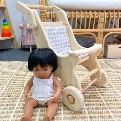 Wooden Dolls Stroller