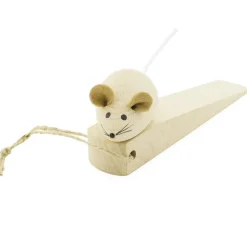 Wooden Door Stopper - Mouse