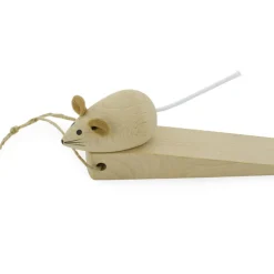 Wooden Door Stopper - Mouse