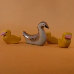 Wooden Duck & 3 Ducklings