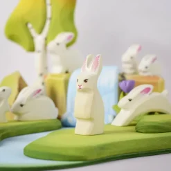 Wooden Easter Rabbit - Careful