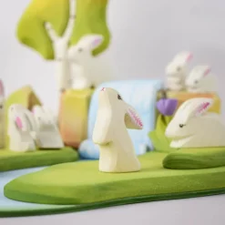 Wooden Easter Rabbit - Curious