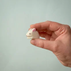Wooden Easter Rabbit Baby - Perched