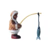 Wooden Eskimo Fishing Set
