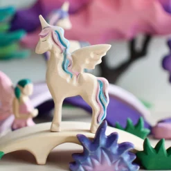 Wooden Fairy Bush - Purple