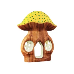 Wooden Fairytale Dollhouse - Yellow Mushroom