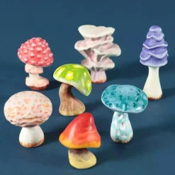 Wooden Fairytale Mushroom - Pink