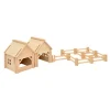 Wooden Farm Set with Fencing - Large Set