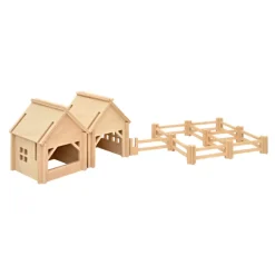 Wooden Farm Set with Fencing - Large Set