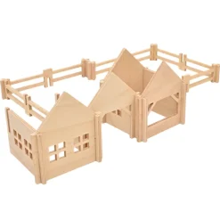 Wooden Farm Set with Fencing - Large Set
