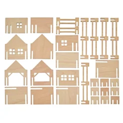 Wooden Farm Set with Fencing - Large Set