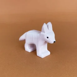 Wooden Fennec Fox - White