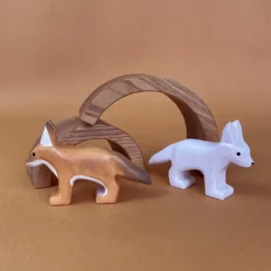 Wooden Fennec Fox - White