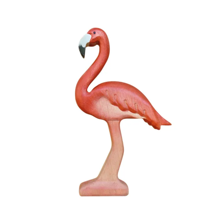 Wooden Flamingo