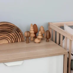 Wooden Forest Trees - Set Of 7