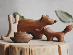 Wooden Fox Figure - Chester