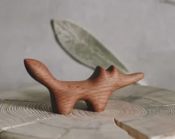 Wooden Fox Figure - Chester