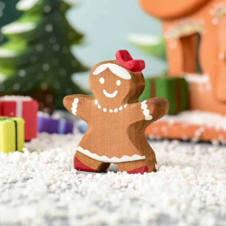 Wooden Gingerbread Cookie - Girl