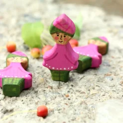Wooden Gnome - Rose Girl