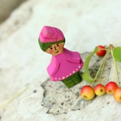 Wooden Gnome - Rose Girl