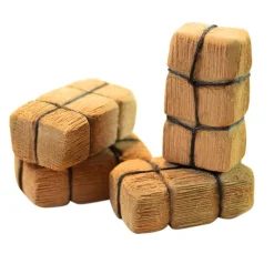 Wooden Hay Stacks - Set of 4