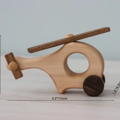 Wooden Helicopter - Small