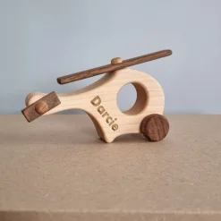 Wooden Helicopter - Small