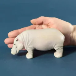 Wooden Hippopotamus - Collectible