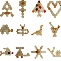 Wooden Honeycomb Blocks - Natural