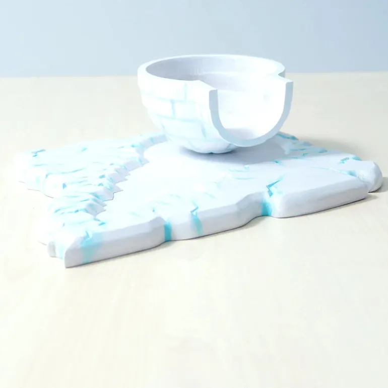 Wooden Igloo & Ice Play Base